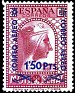 Spain 1938 Montserrat 1,50P S 25C Red Edifil 785